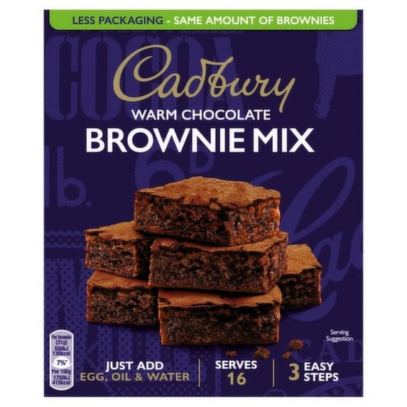 Cadbury Chocolate Brownie Mix 350G, Imported from Britain