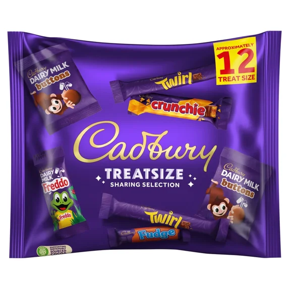 Cadbury Family TreatSize - 12 Cadbury Treats 223g - British Chocolate