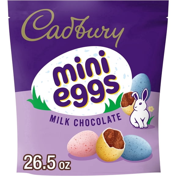 CADBURY MINI EGGS Milk Chocolate, Easter Candy Bag, 26.5 oz