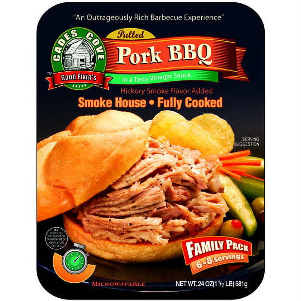 Fully cooked pulled outlet pork frozen