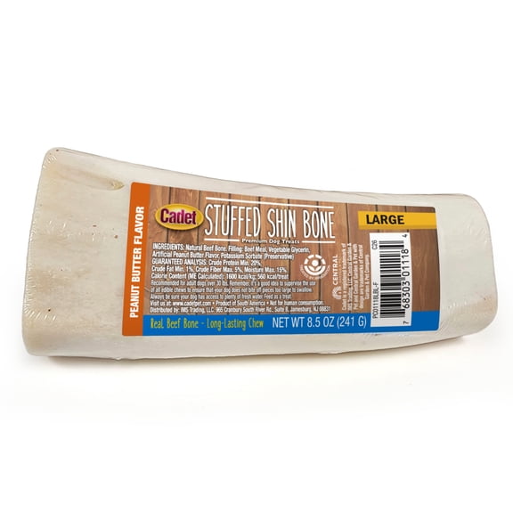 Cadet Stuffed Shin Bones Peanut Butter Large (1 Count)