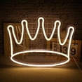 CADODIS Crown Neon Sign LED Light Bedroom Man Cave Bar Wedding Party