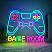 CADODIS Gaming Room Neon Sign Gamepad LED Light Gaming Gamer Wall Decor for Boys Room USB Powered Dimmable Sign Teen Kids Gift