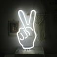 thumbnail image 1 of CADODIS Rock Hand Gesture Yeat Neon Sign LED Light Wall Decor USB Powered Bedroom Nail Room Salon Bar Party Gift, 1 of 5