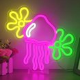 thumbnail image 1 of CADODIS Jellyfish Neon Sign Coral Flower LED Light Wall Decor USB Powered Natural Style Dimmable Lamp Bedroom Living Room Cafe Party, 1 of 5