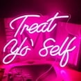 CADODIS Treat yourself Neon Sign LED Light Wall Decor USB Powered