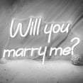thumbnail image 1 of CADODIS Will You Marry Me Neon Sign LED Light Proposal Wedding Party Engagement Room Decor Romantic Celebration Wall Art, 1 of 5