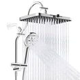 thumbnail image 1 of CADOVE Upgraded 13'' High Pressure Shower Head Combo, 5 Spray Rainfall Showerhead + 10 Spray Handheld, All Metal Easy-Reach 4-Way Diverter Shower Arm with Pause Mode, 71'' Hose & Holder, Chrome, 1 of 8