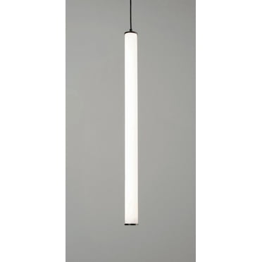 AFX Caden 36-inch LED Pendant with White Acrylic Black N/A N/A