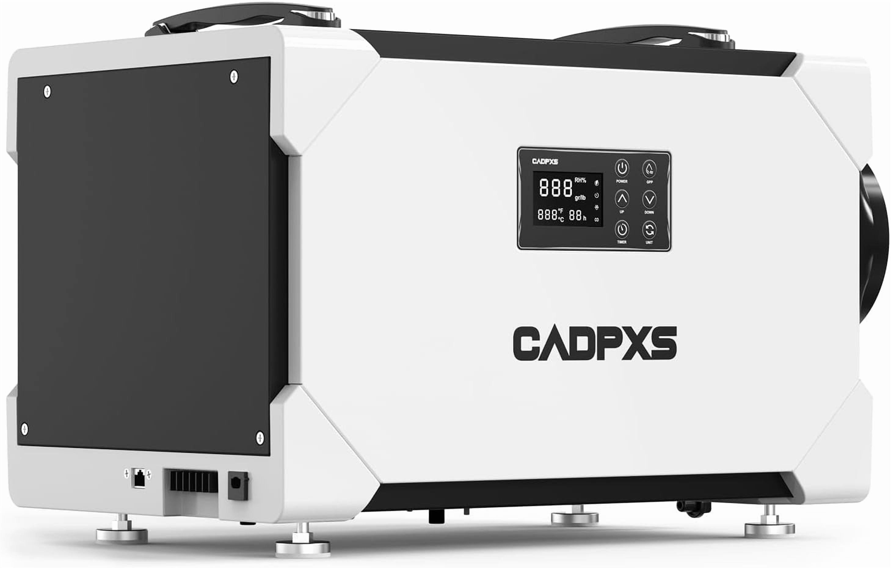 CADPXS Crawlspace Dehumidifier, 145 Pints Commercial-Grade Dehumidifier with Drain Hose for Crawl Spaces, Basements,  Water Damage Use, Large Capacity, Auto Defrost, Memory Restart, cETL