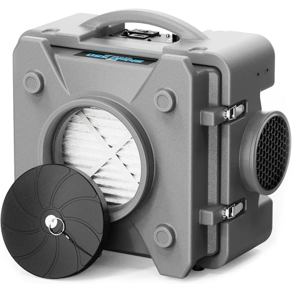 CADPXS Shield-550 Negative Machine Airbourne Cleaner HEPA Scrubber Water Damage Restoration Equipment Air Purifier, Air Scrubbers