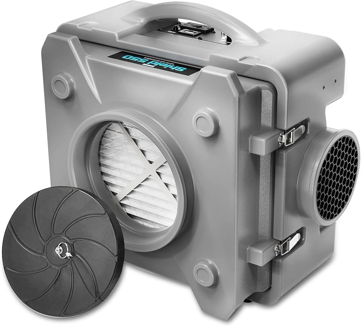 CADPXS Shield-550 Negative Machine Airbourne Cleaner HEPA Scrubber Water Damage Restoration Equipment Air Purifier, Air Scrubbers