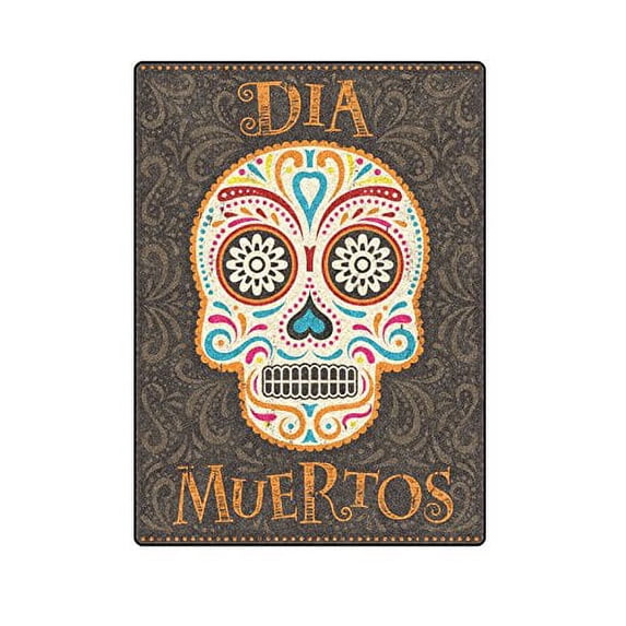 CADecor Abstract Day Of The Dead Throw Blanket Bed Sofa Blanket 58x80 inches