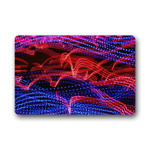 CADecor Abstract Doormat Indoor Outdoor Floor Rug 30x18 inches