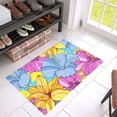 thumbnail image 1 of CADecor Abstract Floral Art Non-Slip Bath Mat Rug Bath Doormat Floor Rug 30x18 inches, 1 of 2