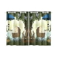 thumbnail image 1 of CADecor Alice In Wonderland Window Curtain Window Treatments Kitchen Curtains 26x39 inches, 2 Pieces, 1 of 3