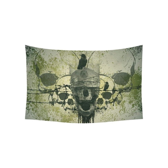 CADecor Amazing Skull Wall Tapestry Wall Hanging Wall Art Home Decor 40x60 inches