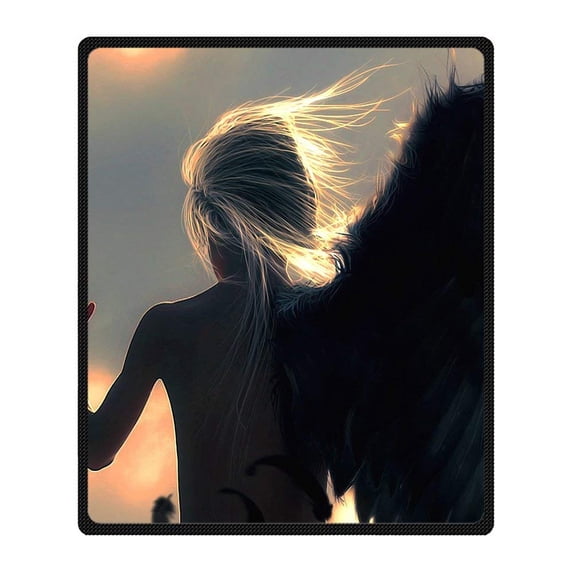 CADecor Angel Blanket Fleece Throw Blanket for Sofa or Bed 58x80 inches