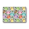 thumbnail image 1 of CADecor Animal Print Colorful Owl Picture Doormat Mat 23.6x15.7 inches, 1 of 2
