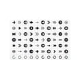 thumbnail image 1 of CADecor Arrow Sign Icon Set Non-Slip Indoor/Outdoor Doormat 23.6x15.7 inches, 1 of 1