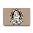 thumbnail image 1 of CADecor Art Design Chevron Anchor and Sailing Boat Doormat Mat 23.6x15.7 inches, 1 of 2