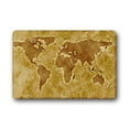 thumbnail image 1 of CADecor Art Design World Map Brown Doormat Mat 23.6x15.7 inches, 1 of 2