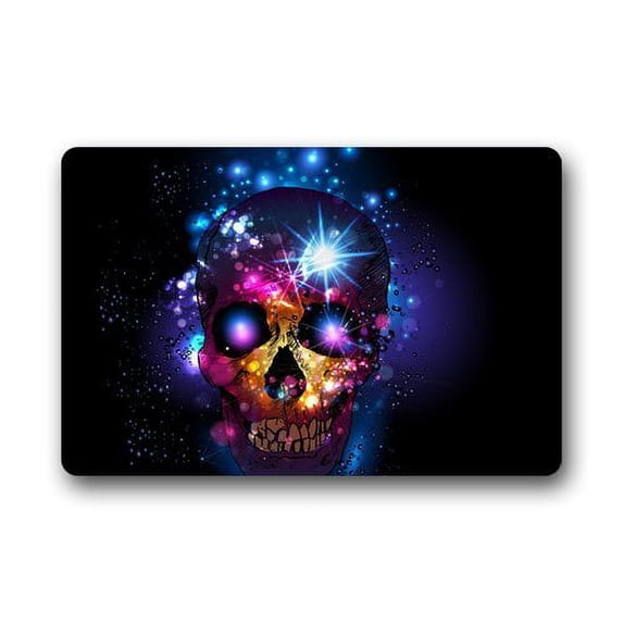 CADecor Art Skull Doormat Mat 23.6x15.7 inches