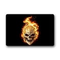 thumbnail image 1 of CADecor Art Skull on flaming Doormat Mat 23.6x15.7 inches, 1 of 2