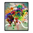 thumbnail image 1 of CADecor Balloon Blanket Fleece Throw Blanket for Sofa or Bed 58x80 inches, 1 of 3