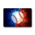thumbnail image 1 of CADecor Baseball Doormat Indoor Outdoor Floor Rug 23.6x15.7 inches, 1 of 2