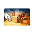 thumbnail image 1 of CADecor Basketball board with hoop Non-Slip Machine Washable Bathroom Indoor/Outdoor Doormat 23.6x15.7 inches, 1 of 3
