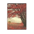 thumbnail image 1 of CADecor Beautiful Autumn Day Into The Forest Couch Sofa or Bed Fleece Blanket Throw 58x80 inches, 1 of 3