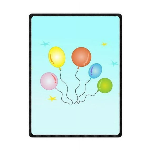CADecor Beautiful Balloons Fleece Blanket Throws 58x80 inches