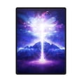 thumbnail image 1 of CADecor Beautiful Starry Sky Lightning Fleece Blanket Throws 58x80 inches, 1 of 3