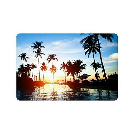 CADecor Beautiful Sunset at a Beach Indoor/Outdoor Doormat 23.6x15.7 inches