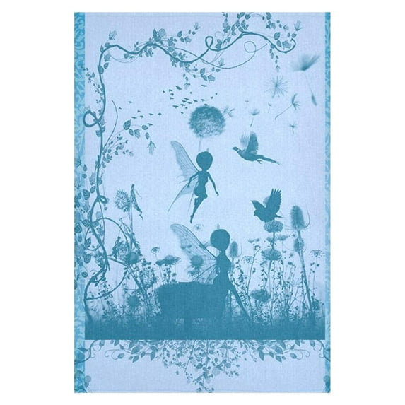 CADecor Beautiful fairy in blue colors Wall Tapestry Wall Hanging Wall Art Home Decor 40x60 inches