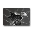 thumbnail image 1 of CADecor Black Doormat Indoor Outdoor Floor Rug 30x18 inches, 1 of 1
