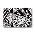 thumbnail image 1 of CADecor Black and White Doormat Indoor Outdoor Floor Rug 30x18 inches, 1 of 2