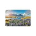 thumbnail image 1 of CADecor Blooming Purple Lupine Flowers Door Mat Home Decor, Icelandic Coast Nature Landscape Indoor Outdoor Entrance Doormat 23.6x15.7 Inches, 1 of 2