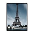thumbnail image 1 of CADecor Blue Sky Eiffel Tower Fleece Blanket Throws 58x80 inches, 1 of 3