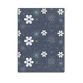 thumbnail image 1 of CADecor Blue White Flower Throw Blanket Bed Sofa Blanket 58x80 inches, 1 of 3