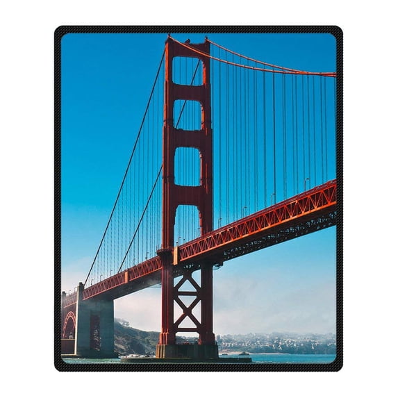 CADecor Bridge Blanket Fleece Throw Blanket for Sofa or Bed 58x80 inches