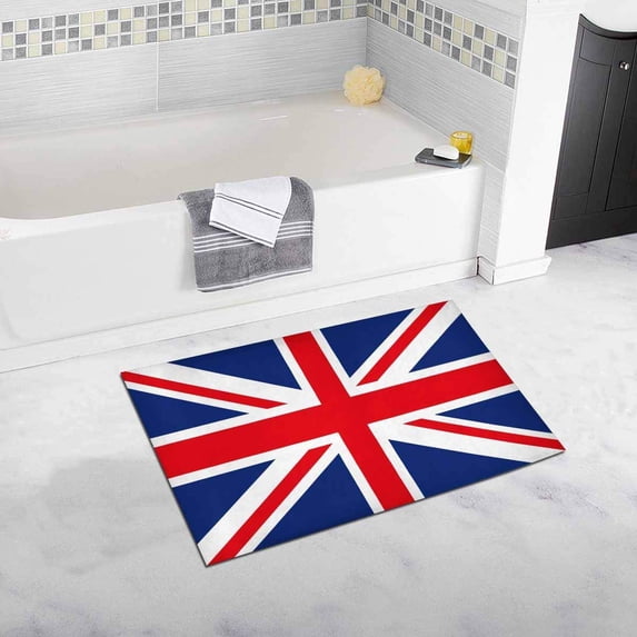 CADecor British Flag Bathroom Mat Bath Rug, Doormat 30x18 inches