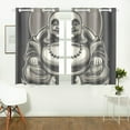 thumbnail image 1 of CADecor Buddah Buddhism Buddhist Zen Art Window Treatment Panel Curtains Window Curtain Kitchen Curtain,Two Piece 26x39 Inces, 1 of 4