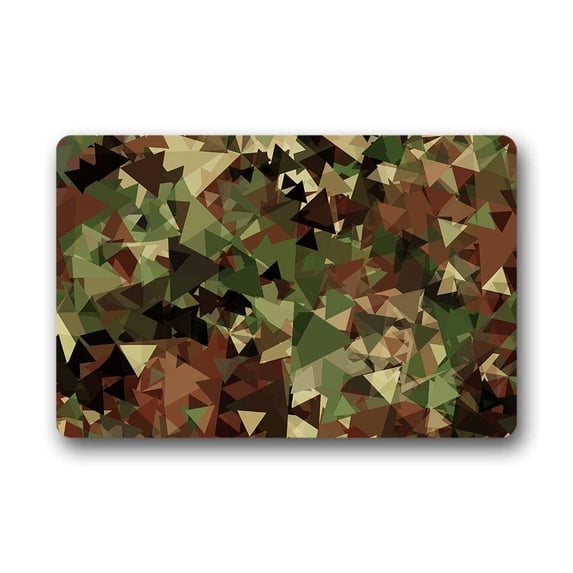 CADecor Camouflage Doormat Indoor Outdoor Floor Rug 23.6x15.7 inches