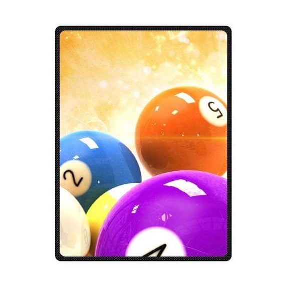 CADecor Candy Color Billiards Fleece Blanket Throws 58x80 inches