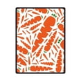 thumbnail image 1 of CADecor Carrot Pattern Fleece Blanket Throws 58x80 inches, 1 of 3