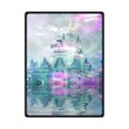 thumbnail image 1 of CADecor Castle In The Hazy Smoke Fleece Blanket Throws 58x80 inches, 1 of 3