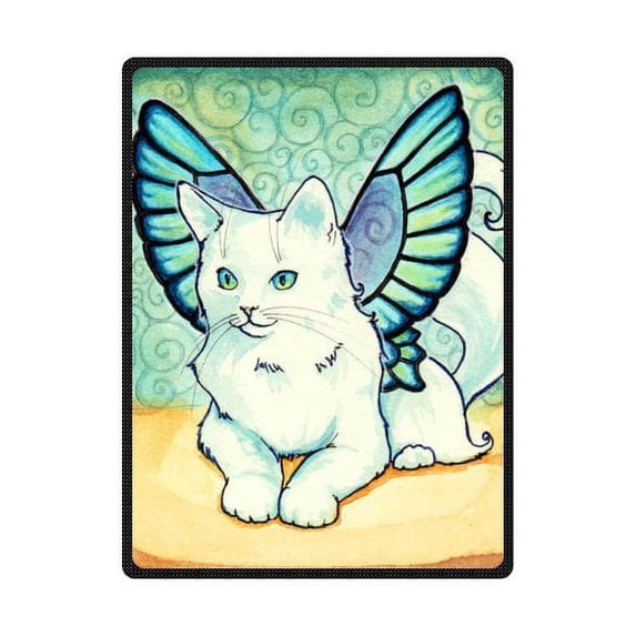 CADecor Cat Art Fleece Blanket Throw Blanket 58x80 inches