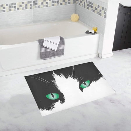 CADecor Cats eyes Non-Slip Bath Rug Bath Mat Rug Doormat 30x18 inches